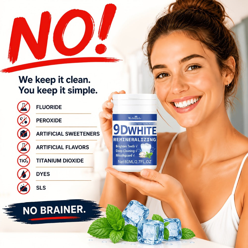 Hydroxyapatite Tooth Powder 2-Pack Remineralizing Fluoride-Free Deep Cleaning Whitening Mint Toothpowder — image 6