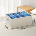 Visible foldable clothes storage box home wardrobe clothing storage box - V.I.P Digital Presence