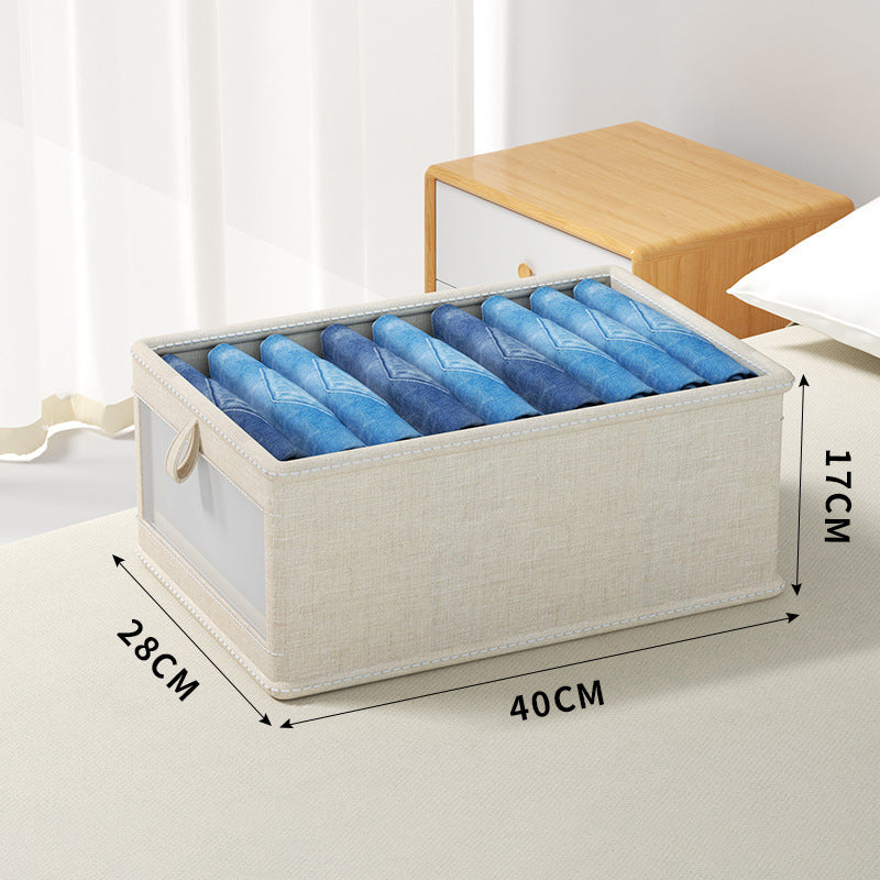 Visible foldable clothes storage box home wardrobe clothing storage box - V.I.P Digital Presence