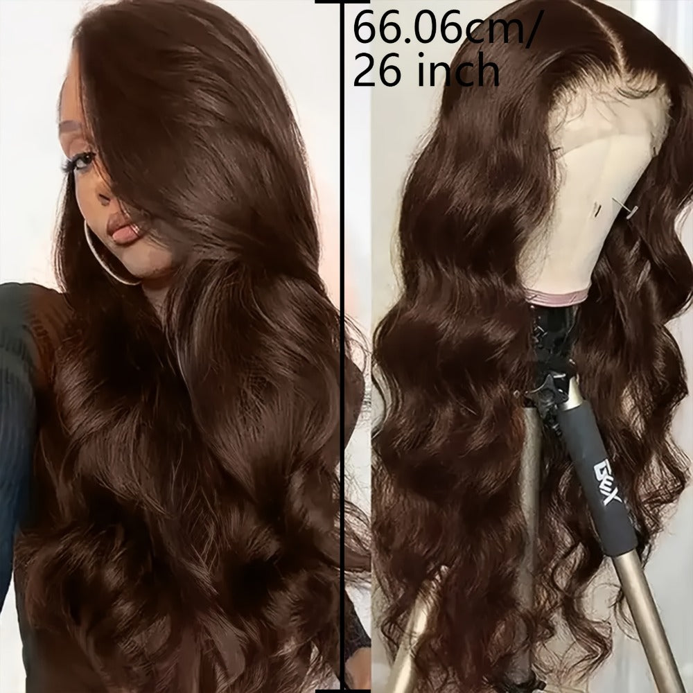 Synthetic Wig Glueless Lace Front Body Wave, in 26- and 34-Inch Options for Parties with Model-Specific Color, Length and Cap