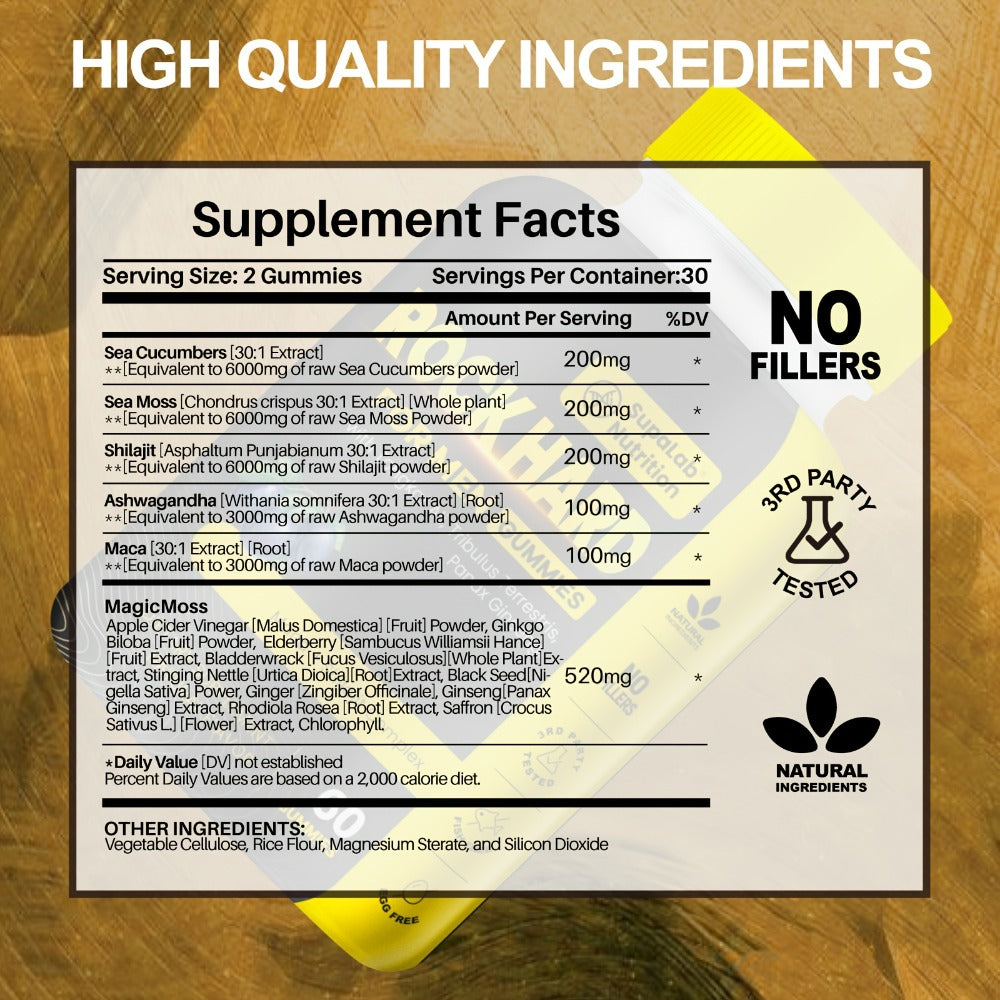 Tongkat Ali Gummies 17500mg for Men with L-Citrulline, L-Arginine & Ashwagandha - Natural Testosterone — image 2