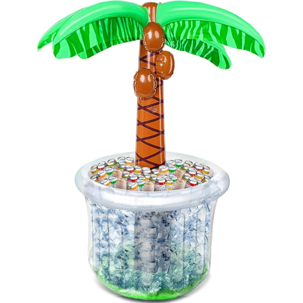 5FT Inflatable Palm Tree Drink Cooler, Tropical Beverage Ice Bucket for Luau Hawaiian Pool Party Decorations — image 8