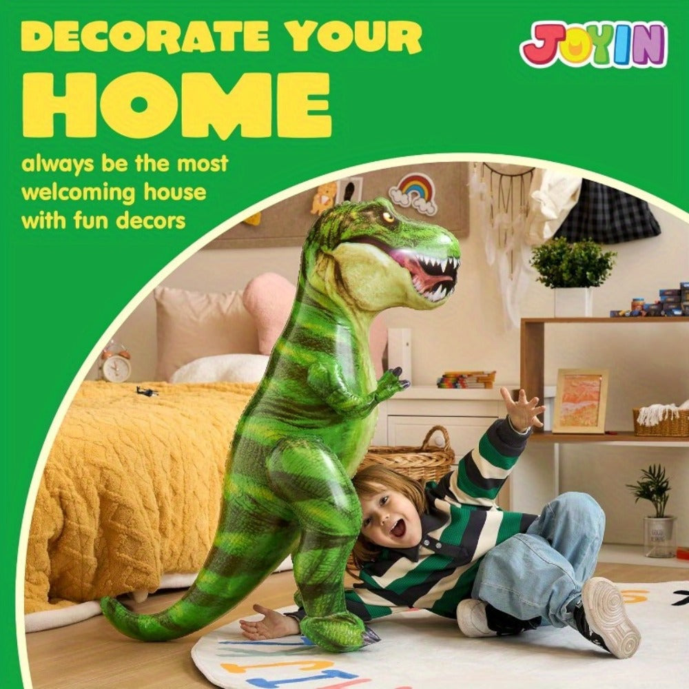 Giant Inflatable T-Rex Dinosaur 37 Inch, Tyrannosaurus Rex Blow Up Toy Safe with the Listed Color, Size or Set Options for Ev