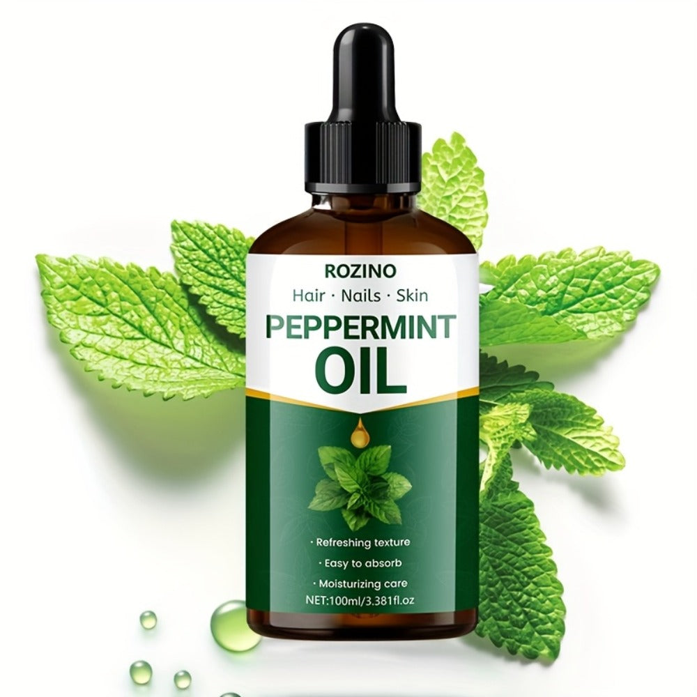 Essential Oil Peppermint 100ml Dropper Bottle for Diffuser, Shower, Massage and External Body Care — image 2