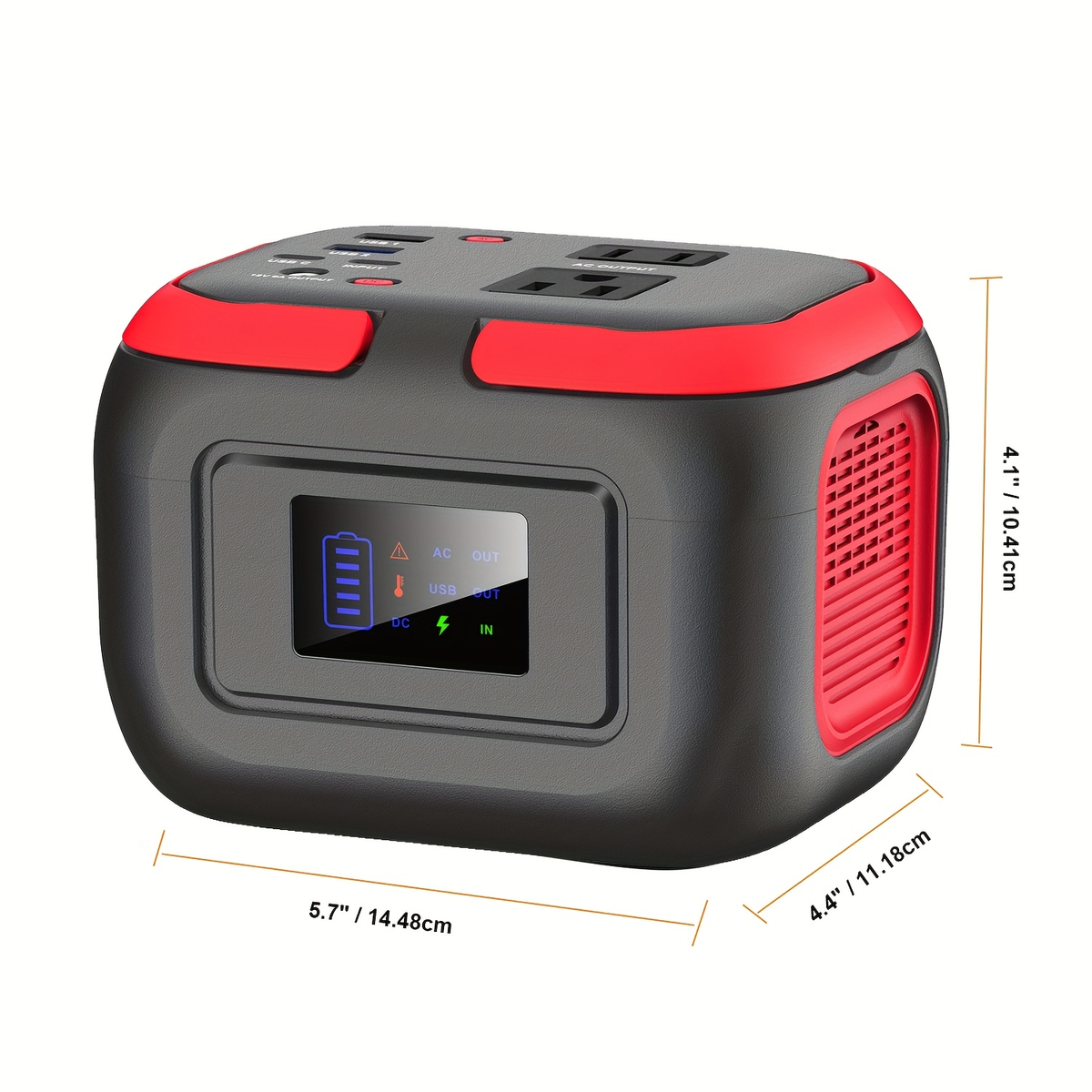 Battery Power Station 120W 97.68Wh 26400mAh Portable Backup with AC Outlet USB-C QC USB-A DC for Camping RV Travel Emergency 
