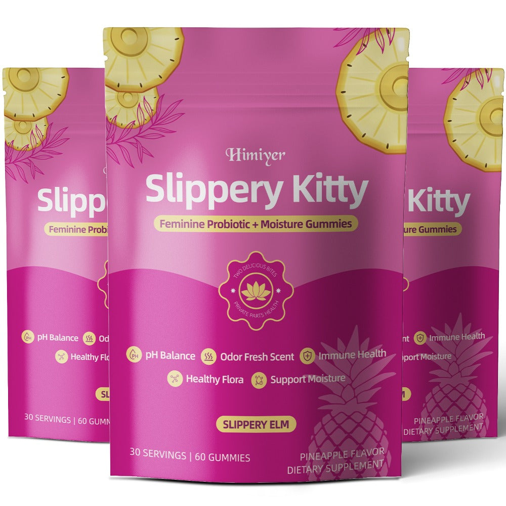 Women's Probiotic Gummies with Slippery Elm for pH Balance & Freshness, Pineapple Flavour, 60 Gummies — image 6