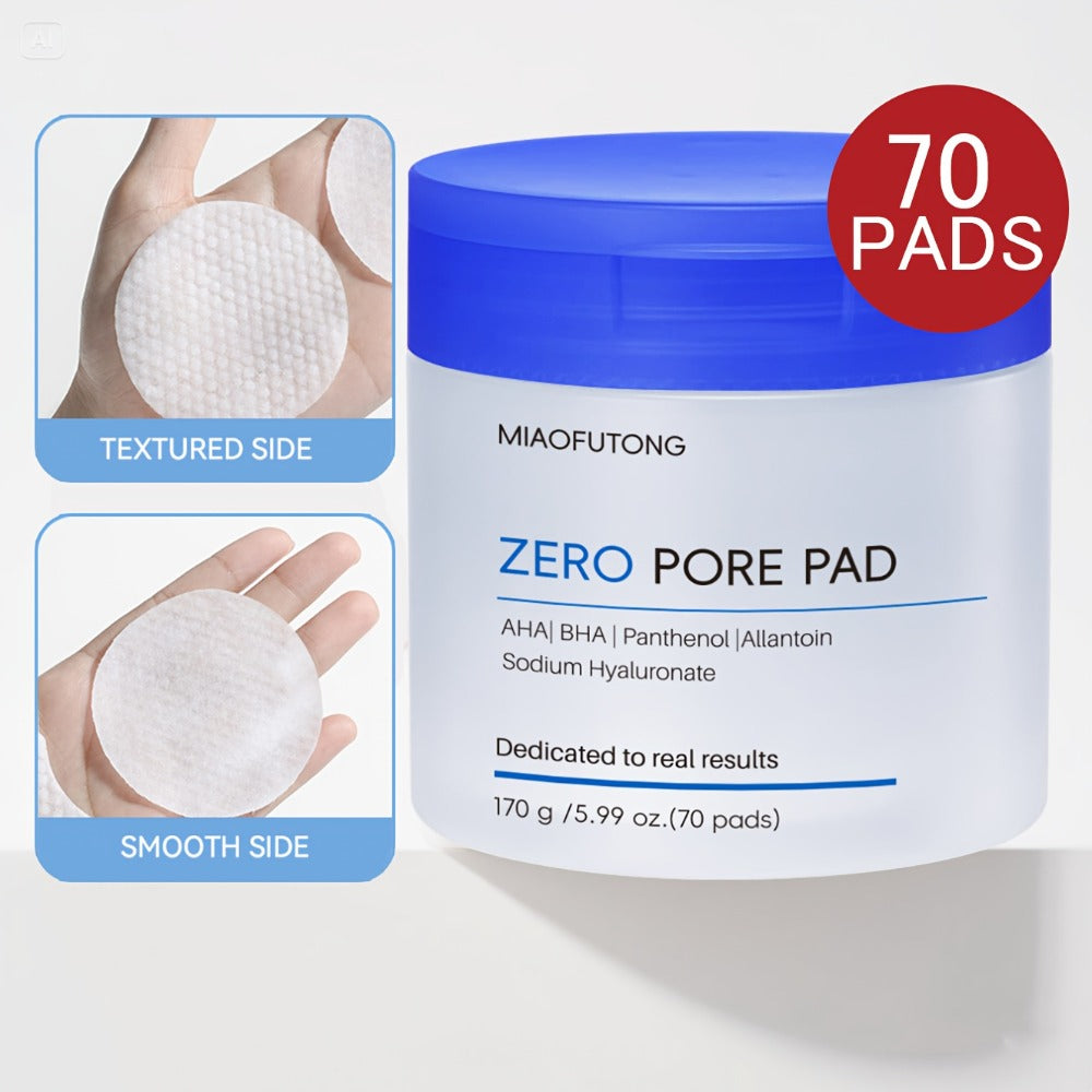 Exfoliating Face Cleansing Pads Pore Minimizing Blackhead Whitehead Remover Deep Cleansing for Bath Time, Home Spa and Person