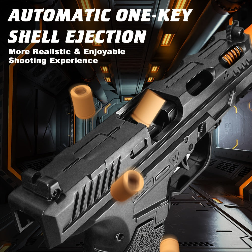 Bullet Toy Gun Pistol with Ejecting Shells & 100 Bullets, Semi- Rapid Fire Foam Blaster for Kids Boys Ages 6+ — image 16
