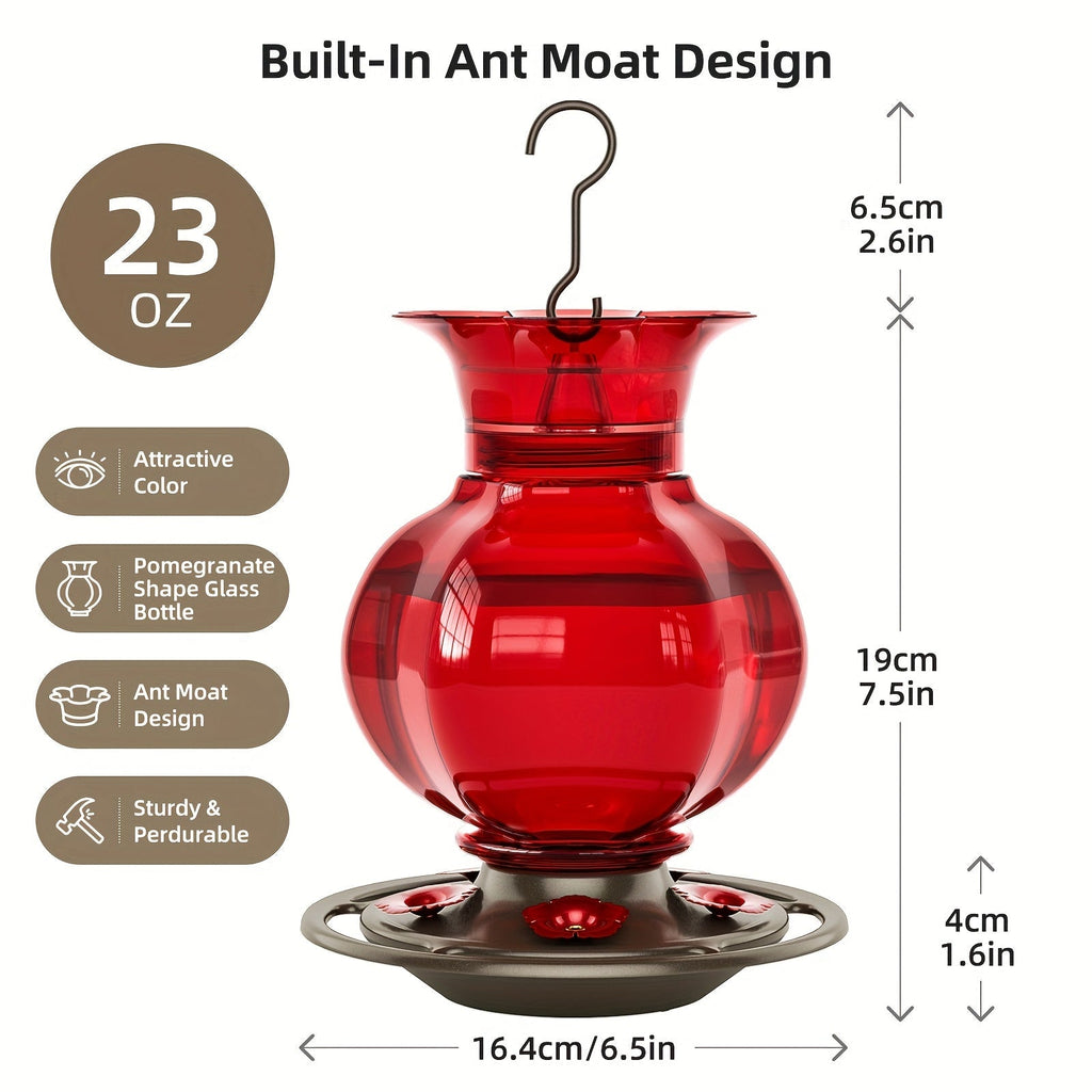 Hummingbird Feeder for Garden, Yard and Pest Management, with the Listed Configuration, for Everyday Use and Organized Storag
