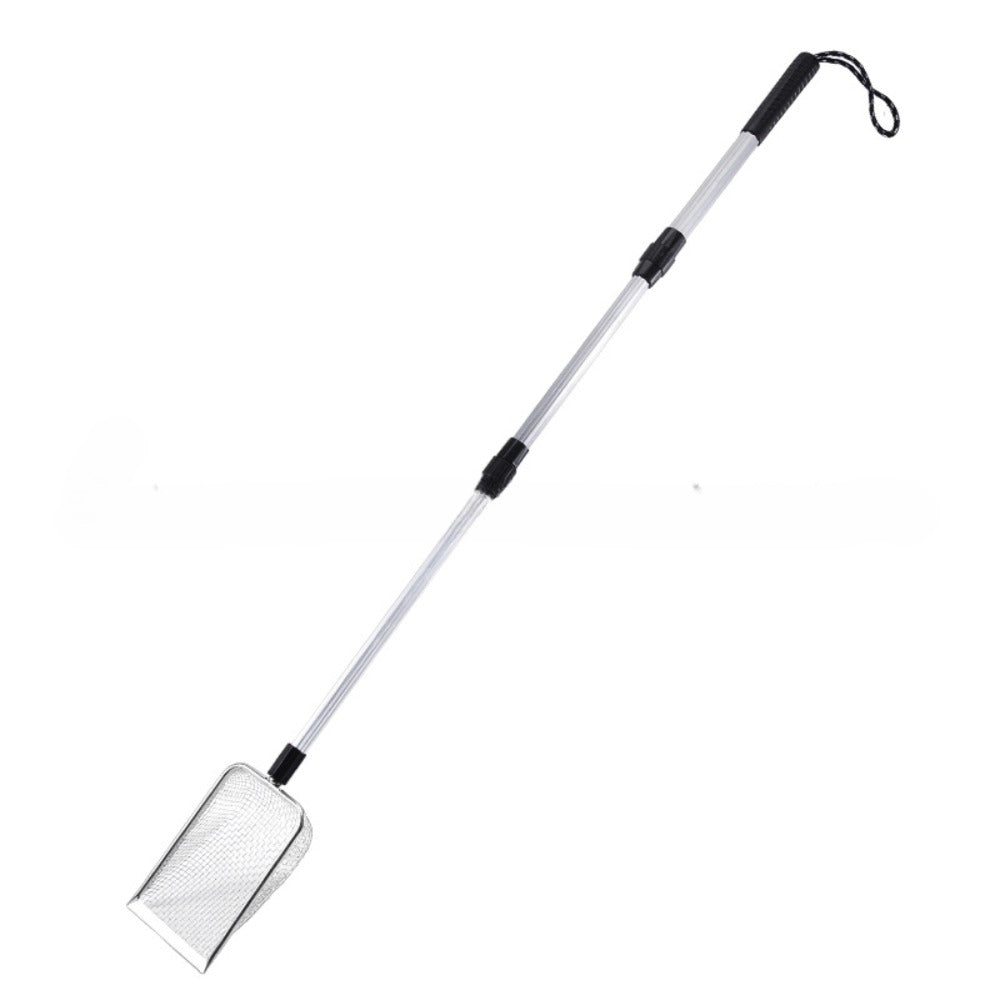 Stainless Steel Beach Sand Sifter with Retractable Telescopic Handle – Portable Sand Sieve for Treasure Hunting — image 4