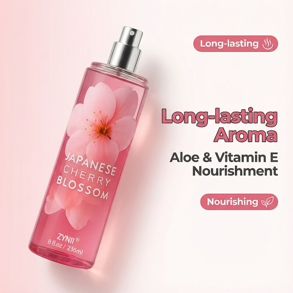 Cherry Blossom Body Mist for Women, Pheromone-Infused Sakura & Rose Fruity Floral Scent, 7- Spray — image 9