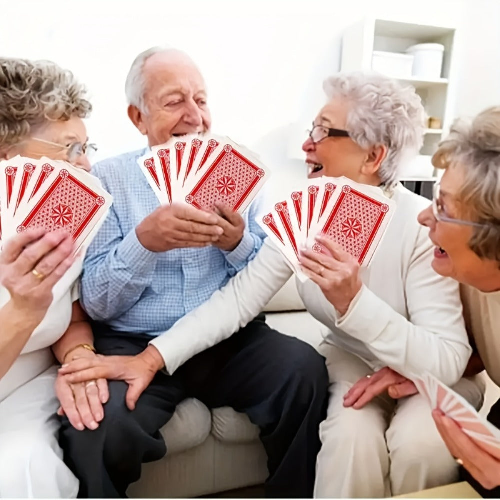 Giant Playing Cards 4x 6x Jumbo Size Poker Cards – Extra Large Card Game Set for Outdoor Party Backyard Fun Family Game Night
