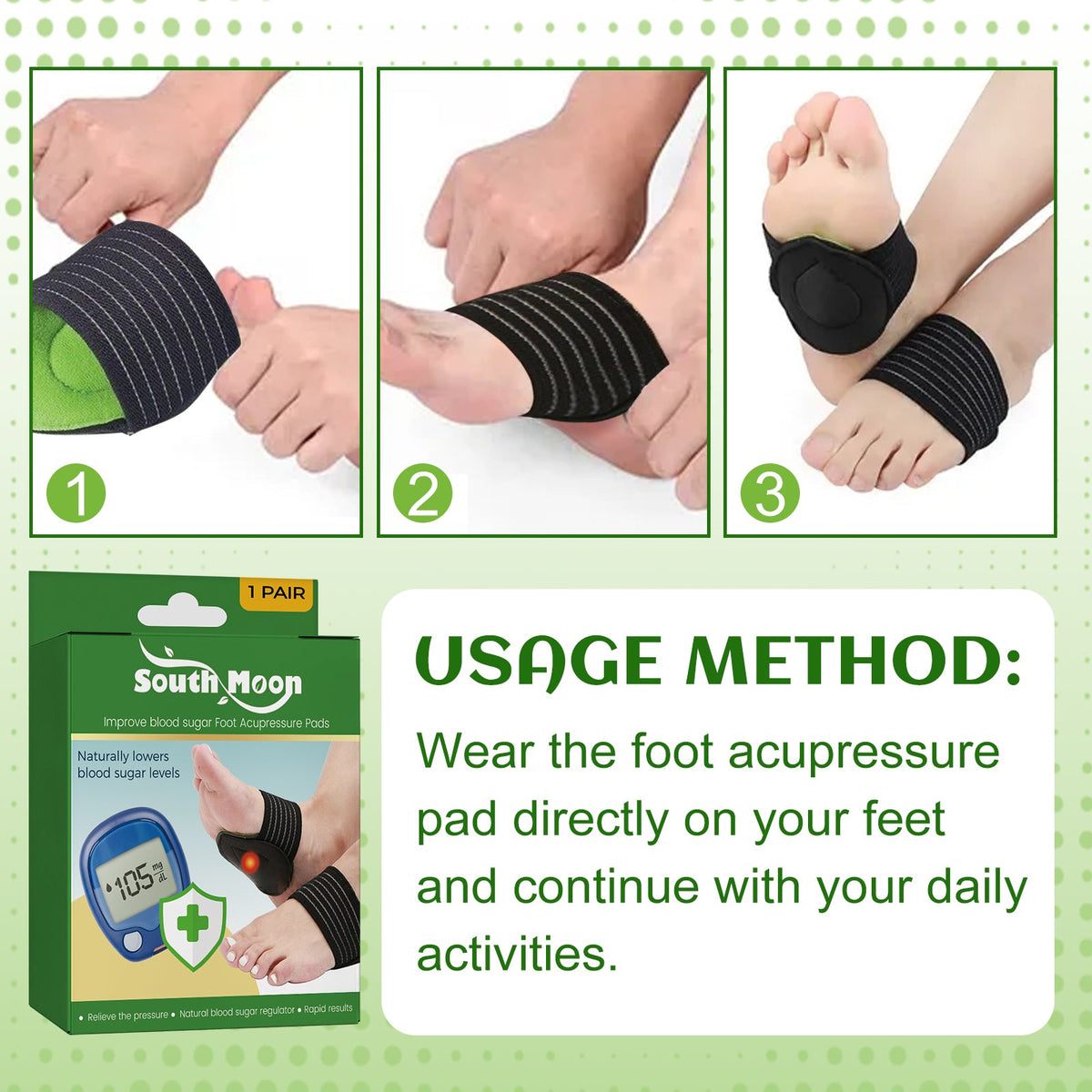 Foot Acupressure Pads, Relieve Heel Soreness Foot Massage Treatment Physical Discomfort Acupressure Pad