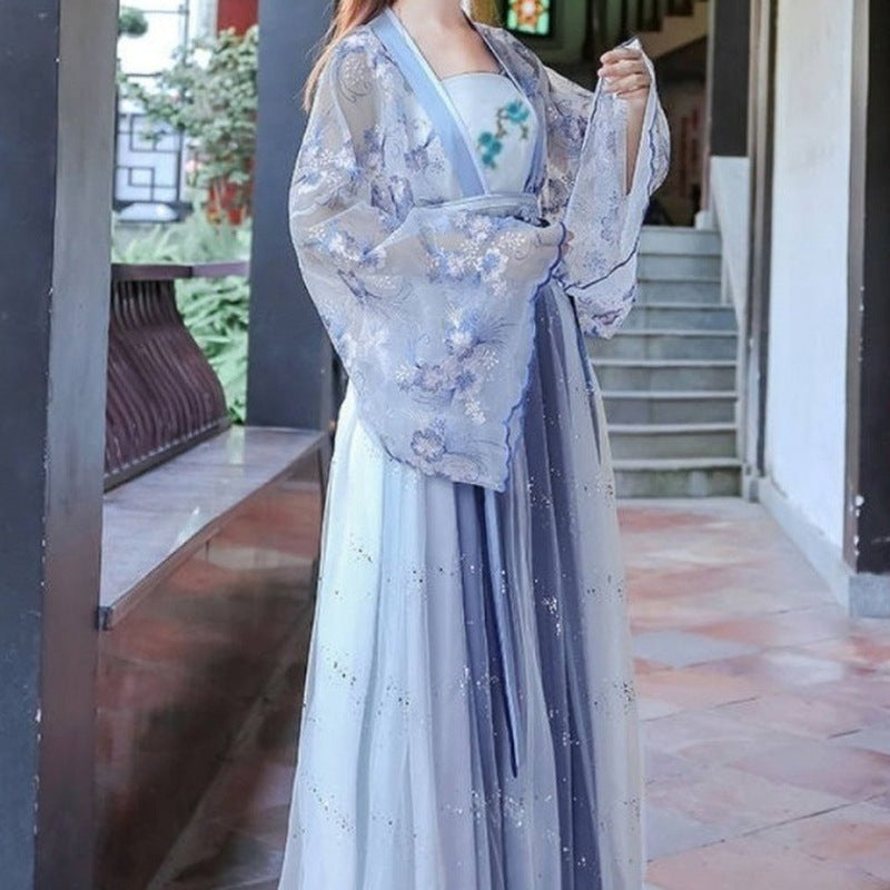 European and American Halloween Printed Dress with Long Sleeves - Women's Casual Womenswear