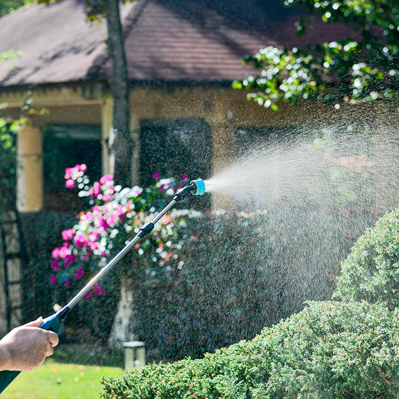2400mAh Portable Electric Sprayer Wand. 3 nozzles, high - pressure, for garden plant watering.
