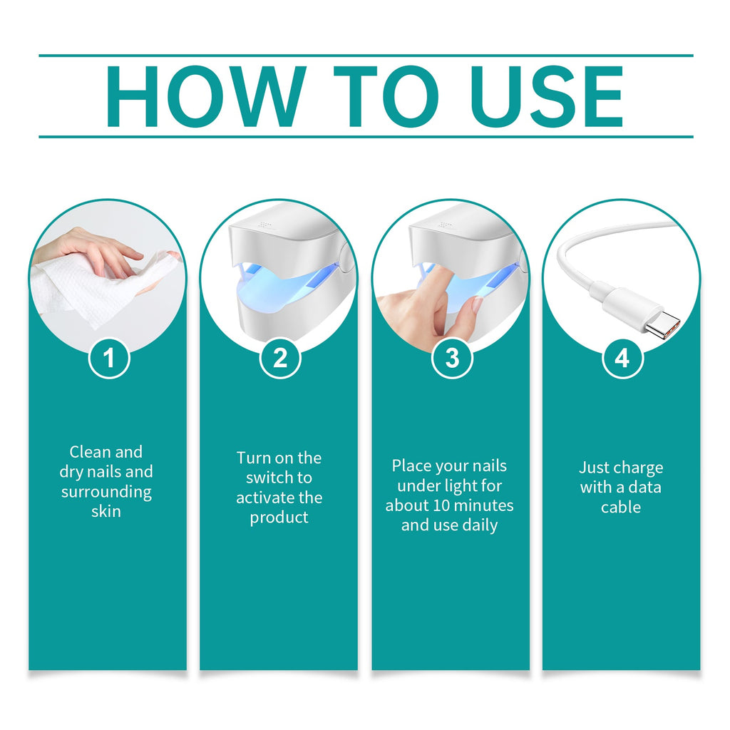 Body Care Irradiation Device Relieves Body Functions Rejuvenate Maintenance Comfortable Nail Care Device
