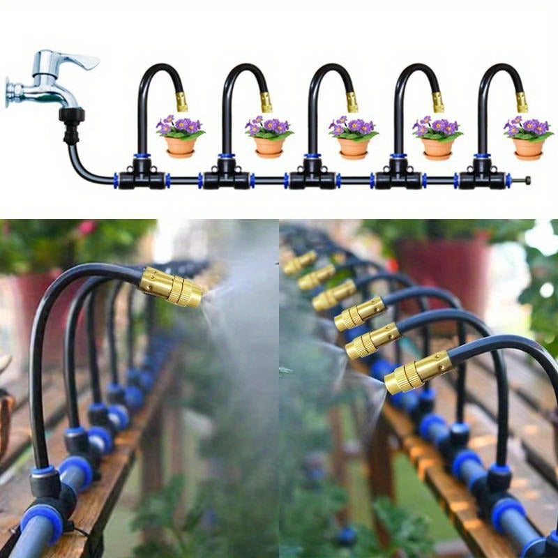 Drip Irrigation Kit Automatic Watering System Garden Sprinkler Misting Atomization Hose 5m, 20m — image 6