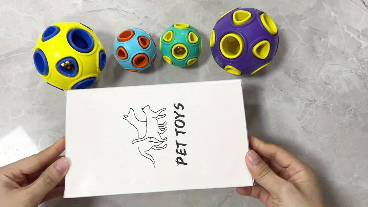 Six-Pack Squeaky Latex Dog Ball Set with Assorted Cartoon Faces and 2.2-Inch Pictured Diameter — image 3