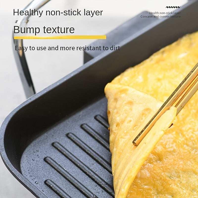 Electric Griddle 1500W Non-Stick Oblong Baking Pan 5-Speed Temperature Control Smokeless Indoor Grill for Eggs Vegetables BBQ