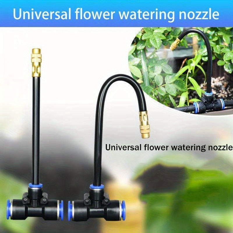 Garden Sprinkler Kit Rotating Copper Nozzle Automatic Irrigation System for Lawn Balcony Misting — image 4