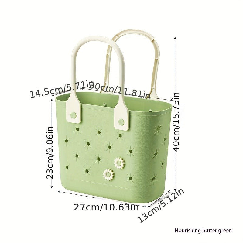 Portable Drain Storage Basket with Plastic Frame and Soft Bottom in Three Color Options for Home or Travel — image 7