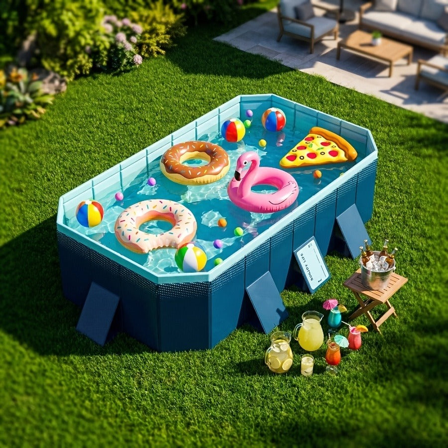 Inflatable Swimming Pool for Adults & Family, 102" Large Backyard Above Ground Pool for Garden, Patio and Yard Use — image 5
