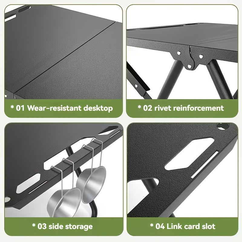 Folding Camping Table Portable Lightweight 3-Leg Outdoor Table for Picnic BBQ, for Camping, Travel and Outdoor Use — image 6