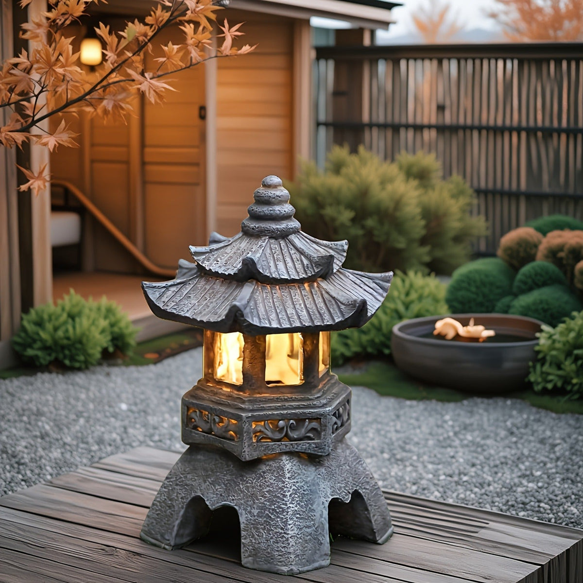 Solar Pyramid Light Sculpture, for Garden, Pathway and Patio Lighting, with the Listed Configuration — image 7