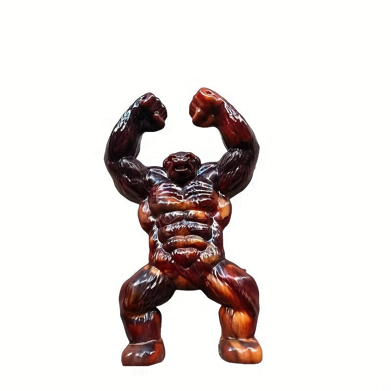 Textured Flexing Figure Dog Chew Toy in Brown, Approx. 6.77 Inches Tall for Medium or Large Dogs — image 3