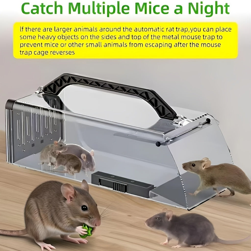 Mouse Trap Live Catch – Transparent Continuous Capture Rodent Trap for Indoor Home, Kitchen, Garage & Outdoor Use — image 5