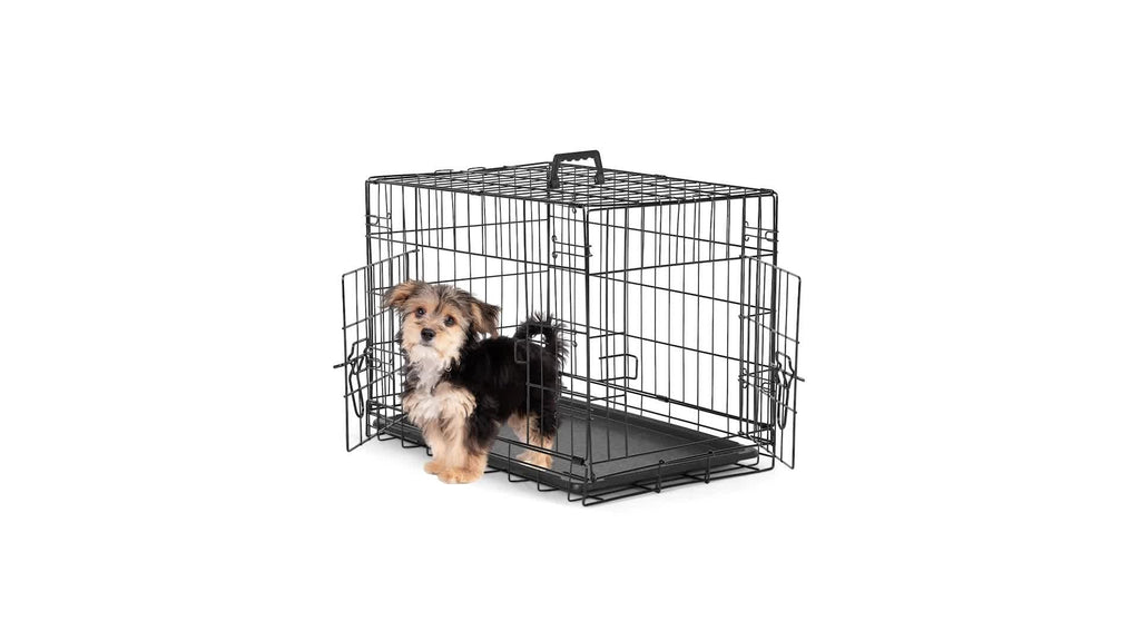 Folding Wire Dog Crate in 24, 30 or 36 Inches with Divider, Removable Tray and Door Options — image 7