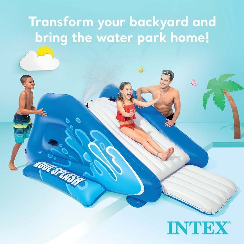 Inflatable Pool Water Slide for Kids, Backyard Water Slide with Built-in Sprinklers for Garden, Patio and Yard Use — image 5