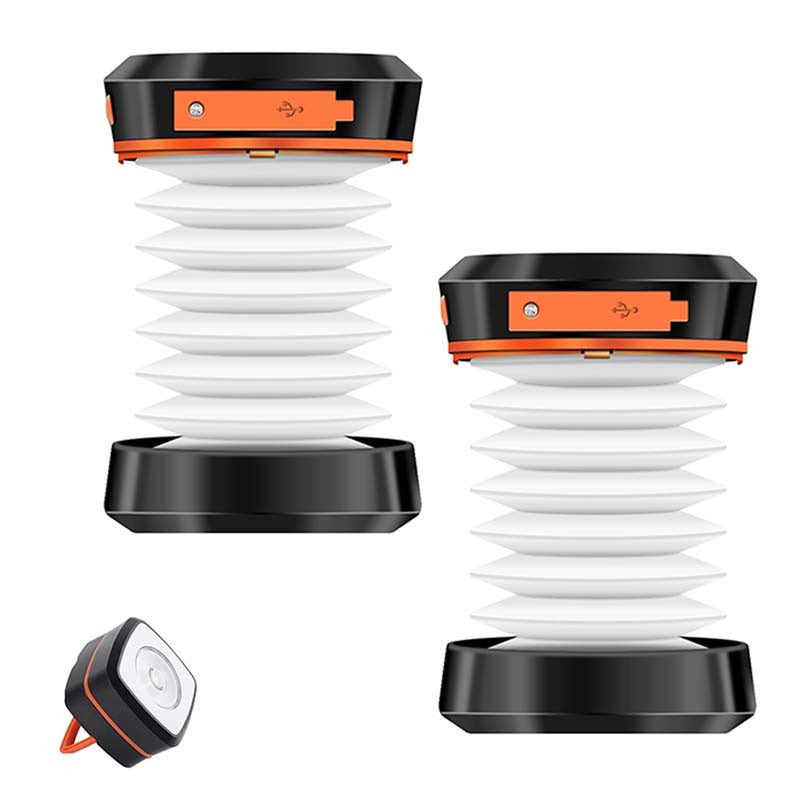 2-Pack Portable Folding Solar Camping Lantern, Mini USB Rechargeable, IPX4 for Indoor & Outdoor Camping — image 4