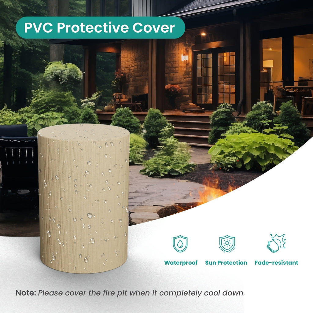 Propane Fire Pit Table 16-Inch Portable Outdoor Fire Table with Glass Windproof Cover, High-Power Patio Heater — image 5