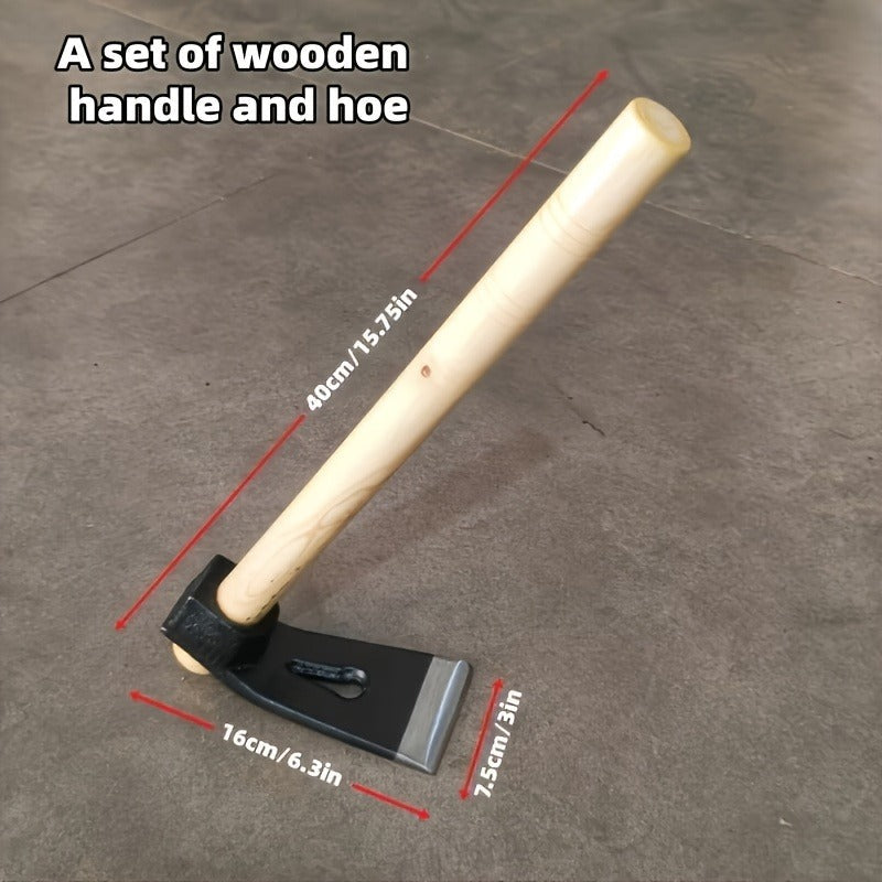 Carbon Steel-Labeled Garden Hoe with Rectangular Head and Head-Only or Wooden-Handle Package Options — image 6