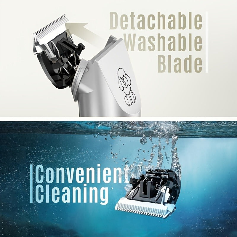 Pet Hair Clipper, USB-Rechargeable Cordless Trimmer with Adjustable Comb and Four Package Options — image 13
