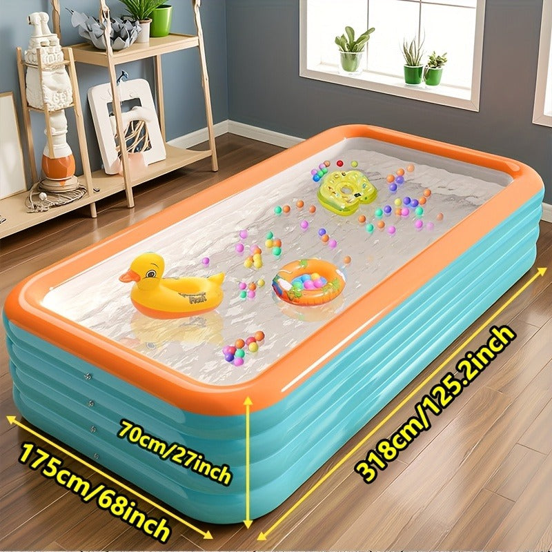 Inflatable Swimming Pool for Family Adults Kids, Large Above Ground Outdoor Backyard Pool for Garden, Patio and Yard Use — im