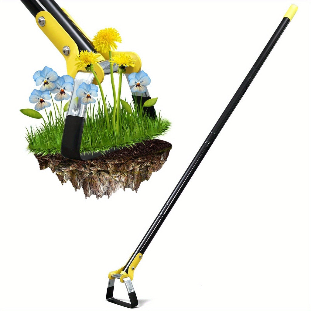 Adjustable Stirrup Hoe Garden Tool with Loop Head, Sectional Handle and 4.5-, 6- or 7.5-Foot Lengths — image 1