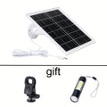 Solar Panel 5W Monocrystalline with Built-In 5200mAh Battery - 3rd Gen Emergency Charger for Security Camera — image 1