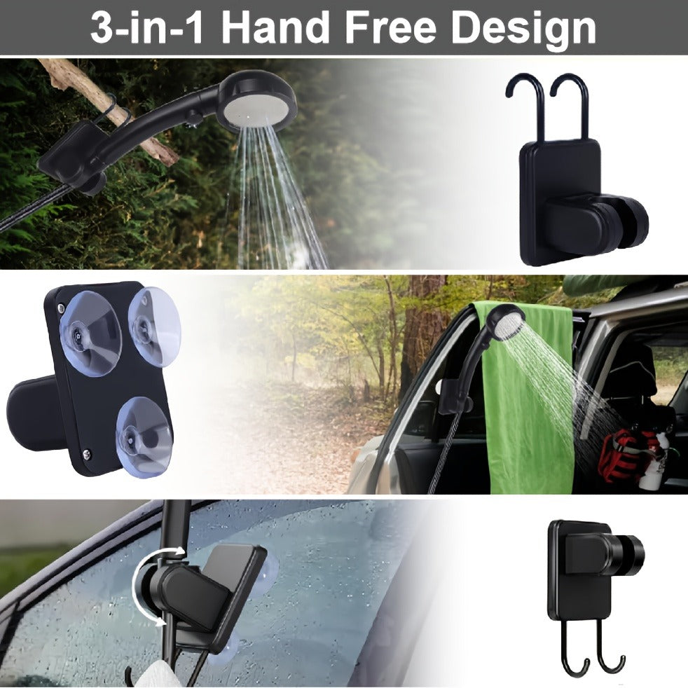 Portable Camping Shower 6000mAh IPX7 120-Min Runtime for Camping, Travel and Outdoor Use, with the Listed Configuration — ima