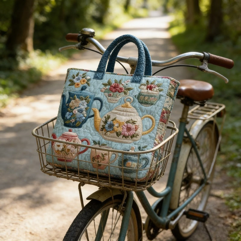 Quilted Tote Bag Large for Women & Men, Shoulder Bag for Travel Commute Shopping, for Beach Days, Travel and Everyday Carryin