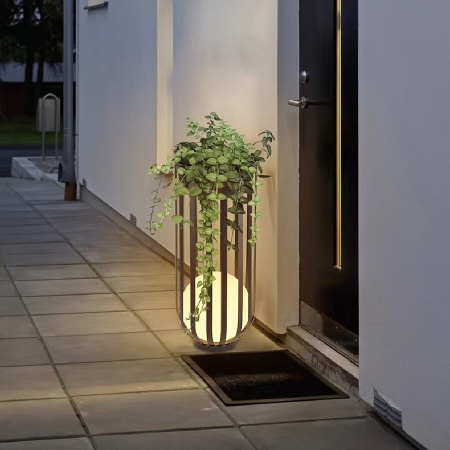 Solar Garden Light Table or Floor Lamp with Short and Tall Options, Solar Panel and Remote-Control Layout — image 5