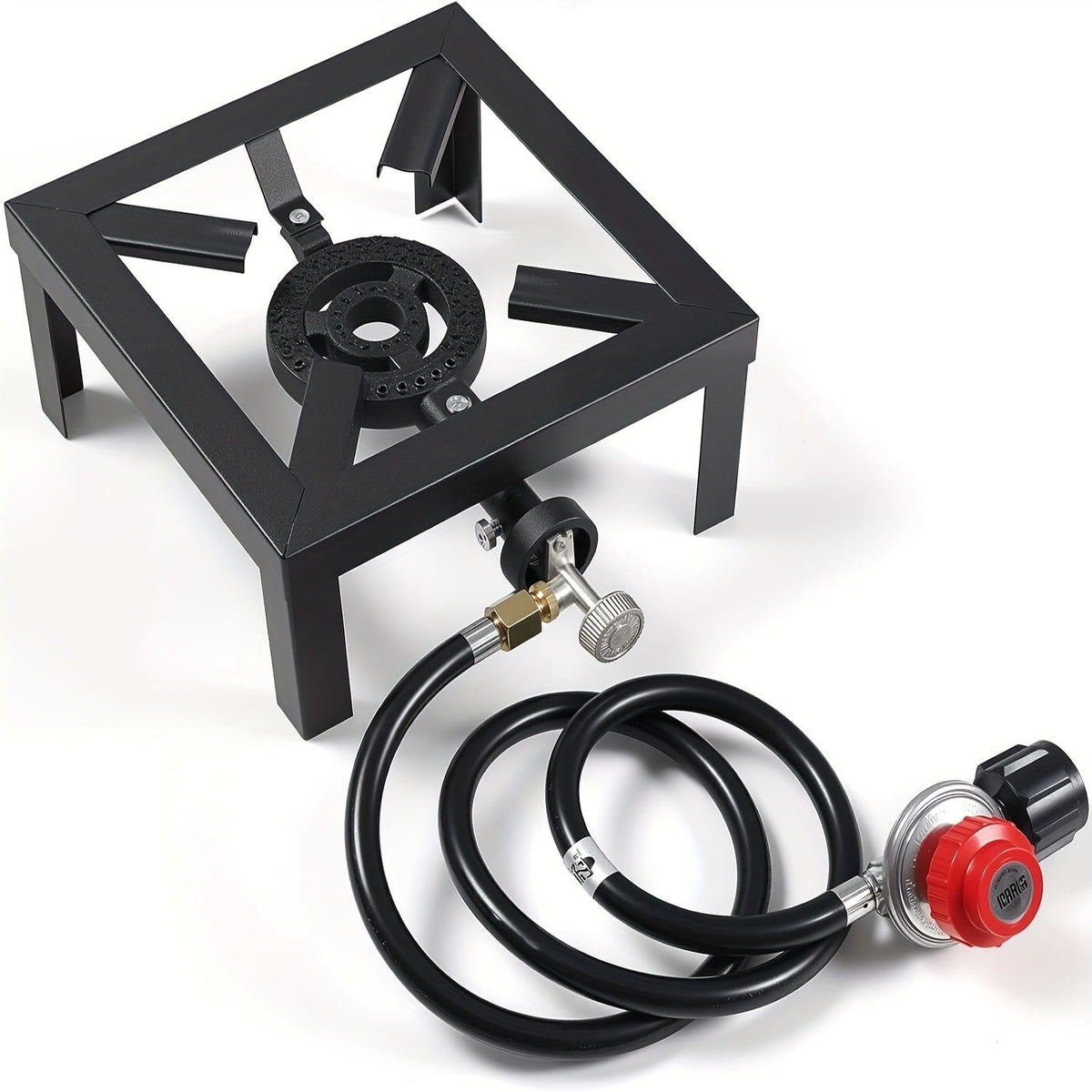 Portable Propane Burner Stove in Single or Double Burner Options with Hose and 20 PSI Regulator Shown — image 6