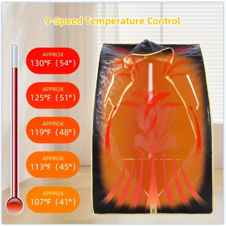 Portable Steam Sauna Tent with Remote Control & Foldable Chair, Personal Home Sauna Room for Detox Weight Loss Relaxation — i