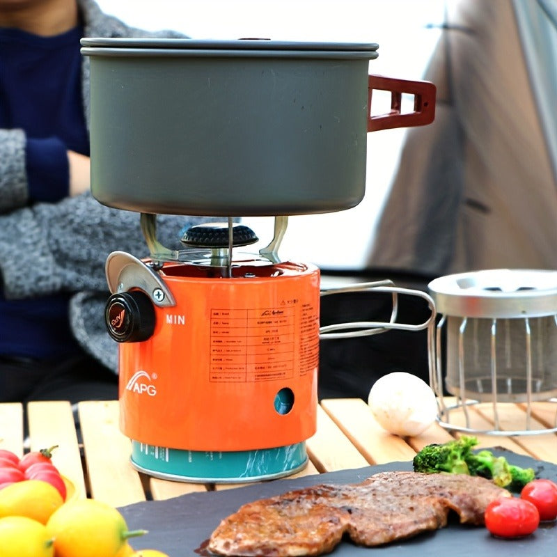 Portable Propane Camping Heater Stove 2-in-1 with Temperature Control, Compact Outdoor Cooking & Heating Unit — image 5