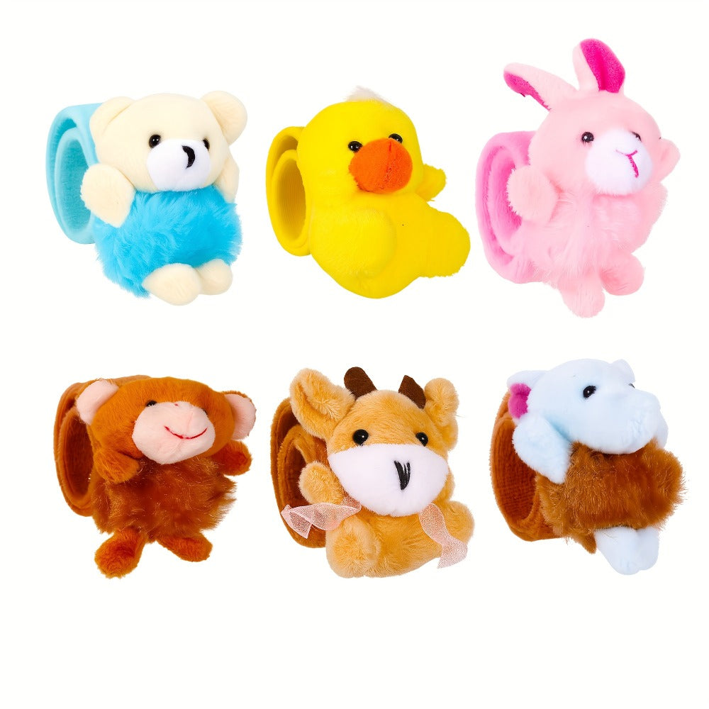 Plush Animal Slap Bracelet Assortments in 6-, 10-, 15- or 30-Piece Checkout Packs for Party Favors — image 16