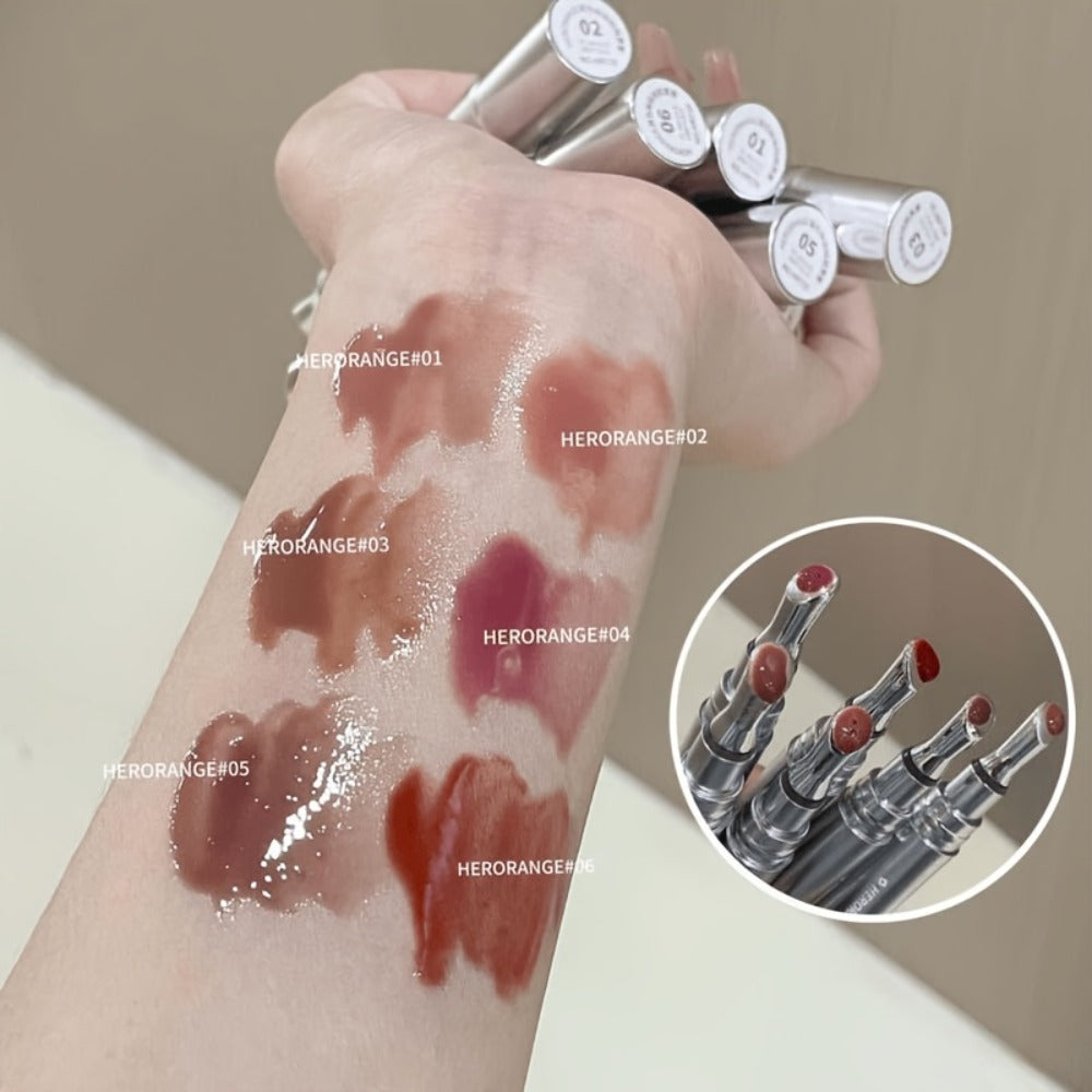 Tinted Lip Gloss Set 6pcs Plumping Vibrant Shine, Non-Drying Glossy Lip Balm for All Seasons, Festival Party Makeup — image 4