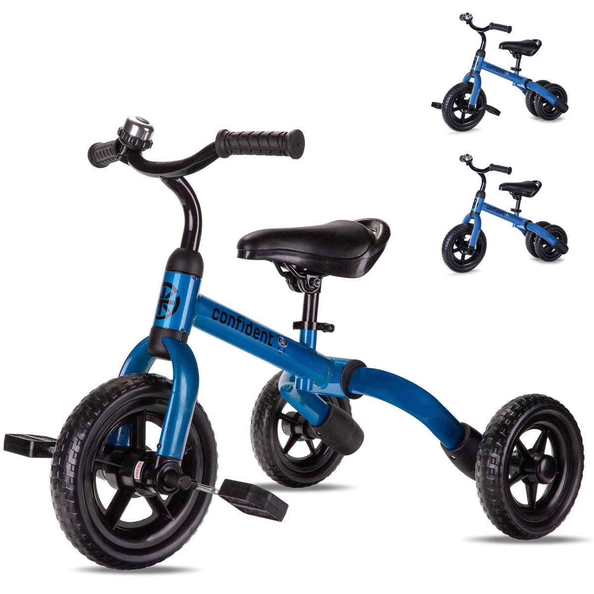 3-in-1 Foldable Toddler Tricycle Balance Bike with Detachable Pedals with the Listed Color, Size or Set Options for Everyday 
