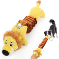 Dog Toy Plush Rope Animal with Squeaker, Crinkle Paper and Four Styles for Chew, Tug and Fetch Play — image 2