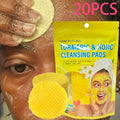 AHA Exfoliating Face Pads 20 Sheets with Ginger - Alpha Hydroxy Acid 0.3% Oil Control Deep for Bath Time, Home Spa and Person